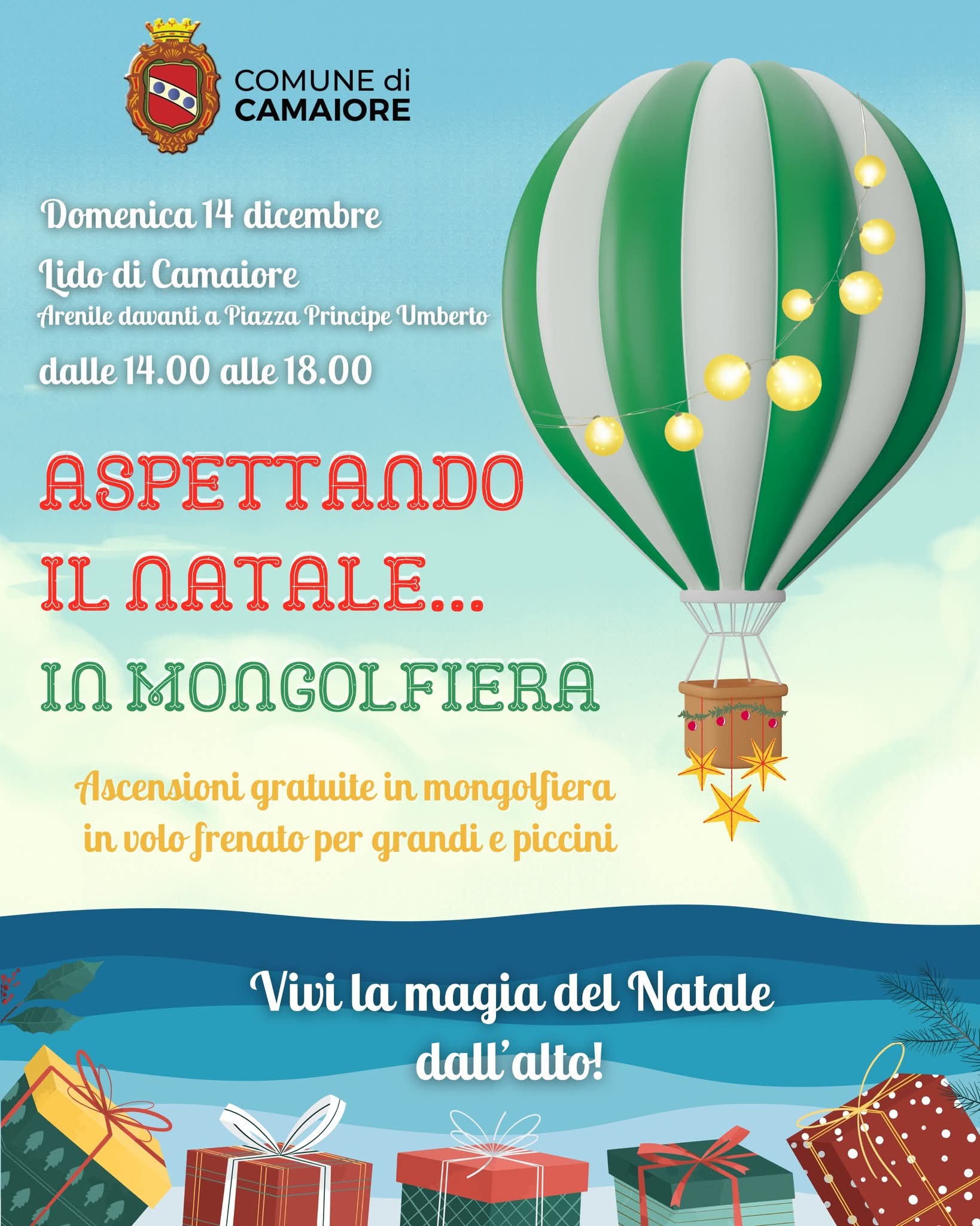 Natale in mongolfiera