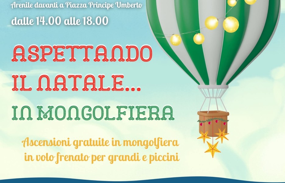 Natale in mongolfiera