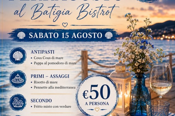 Cena di Fearragosto con Musica dal Vivo - Di fronte al mare