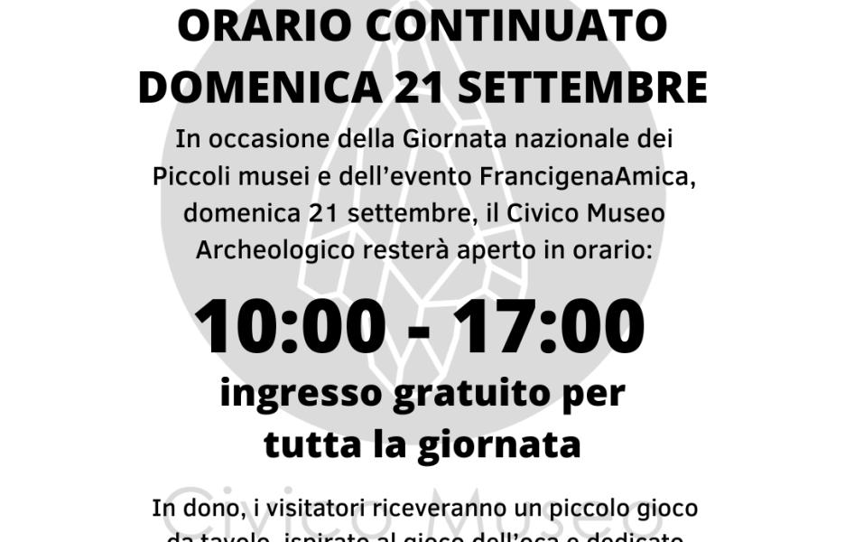 Giornata nazionale dei Piccoli musei