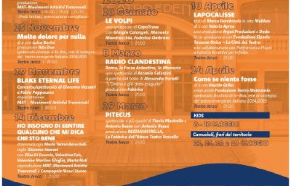 Stagione di prosa al Teatro Jenco e Teatro Eden