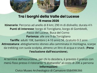 Archeoescursione "Tra i borghi della Valle del Lucese"