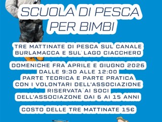 Scuola di pesca per bimbi