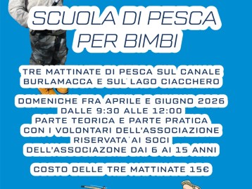 Scuola di pesca per bimbi