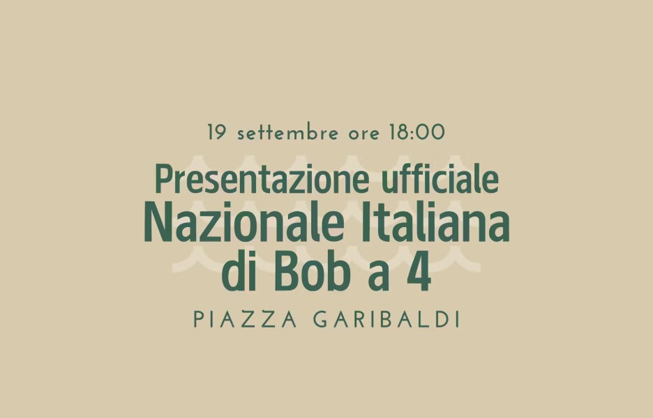 Presentazione ufficiale della Nazionale Italiana di Bob a 4