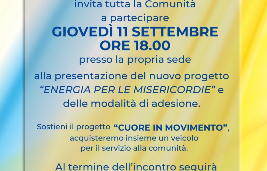 Energia per le Misericordie